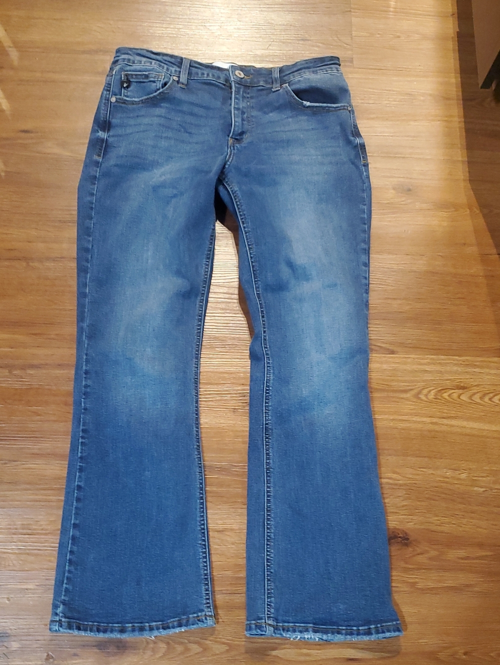 KanCan Women's Medium Blue Flare Jeans